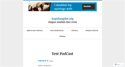 Desktop Screenshot of kopidangdut.org