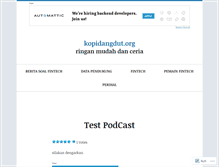 Tablet Screenshot of kopidangdut.org